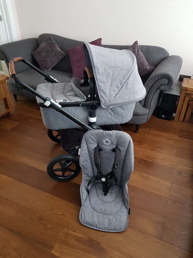 bugaboo fox grey melange black frame